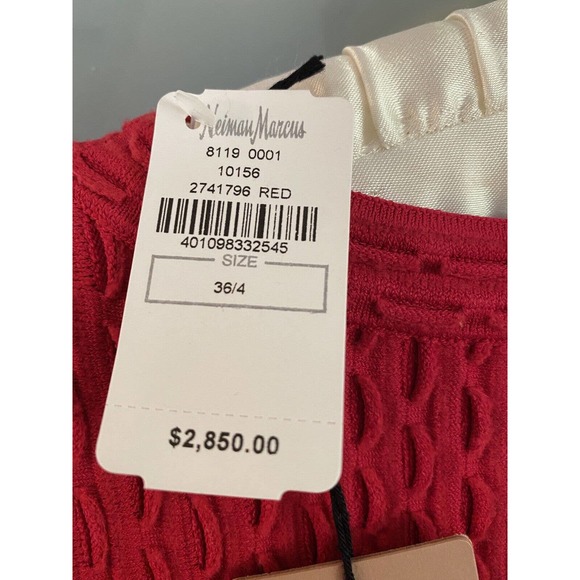 ALAIA BATEAU NECKLINE LONG SLEEVE FRINGE TUNIC reg. $2,850 - Picture 4 of 6